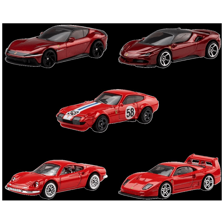 Hot Wheels Αυτοκινητάκια Ferrari Σετ 5