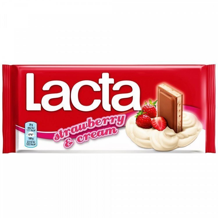 Lacta Σοκολάτα Φράουλα & Γιαούρτι 100gr