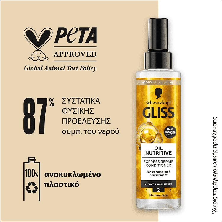 Gliss Conditioner Oil Nutritive Σπρέυ 200ml