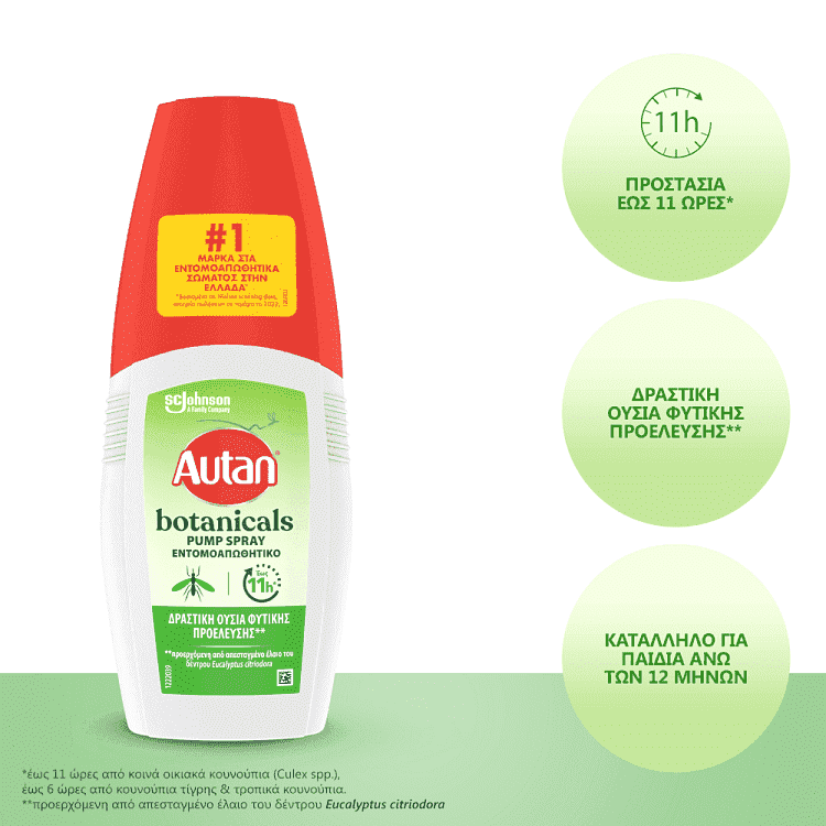 Autan Botanicals Εντομοαπωθητικό Spray 100ml