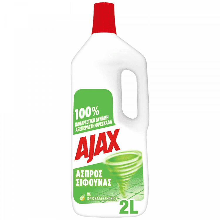 Ajax Υγρό Απορ/κο Ajax Άσπρος Σίφουνας Λεμόνι 2lt