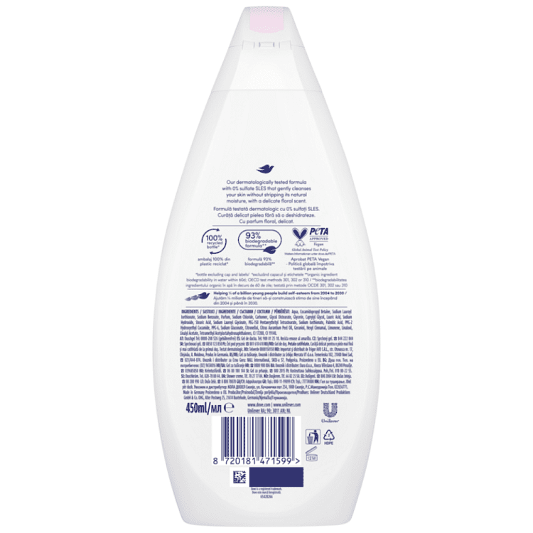 Dove Αφρόλουτρο Petal Soft 450ml