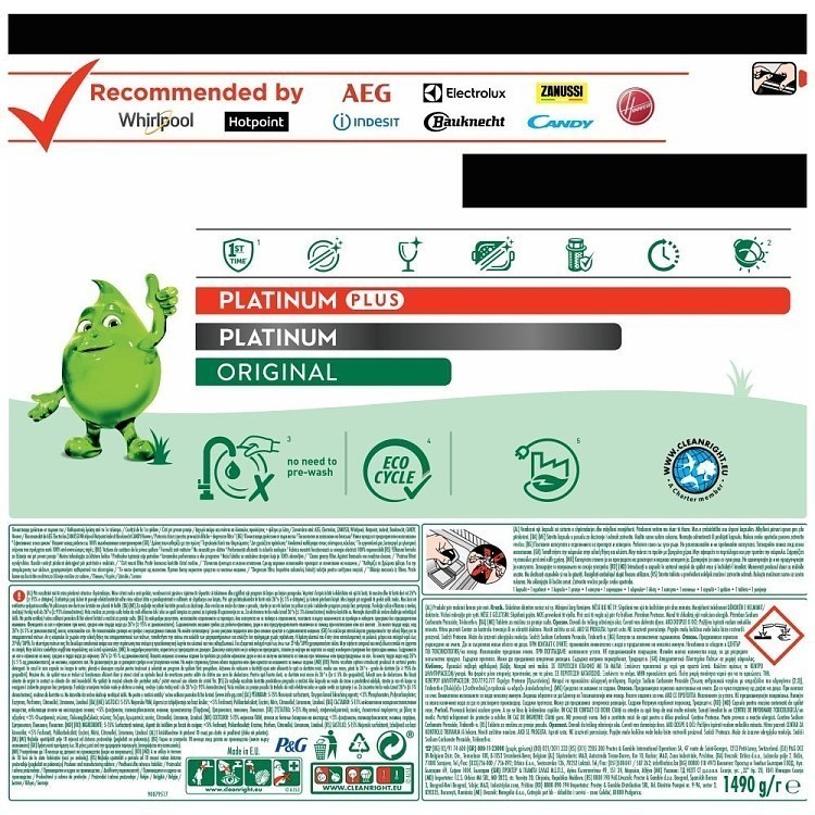 Fairy Platinum Κάψουλες Πλυντηρίου Πιάτων Λεμόνι (50 +50 Τεμάχια Δώρο)