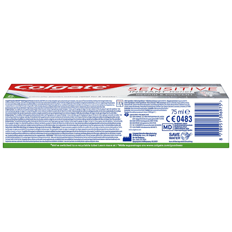 Colgate Sensitive Instant Relief Οδοντόκρεμα Repair & Prevent 75ml