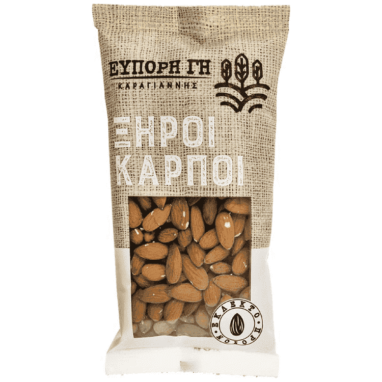 Εύπορη Γη Αμύγδαλο Ψημένο Αλατισμένο Εκτός Ε.Ε. Φάκελο 250gr