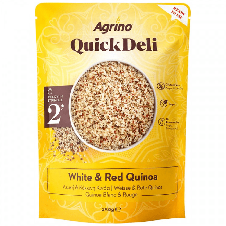 Agrino Quick Deli Λευκή & Κόκκινη Κινόα 250gr