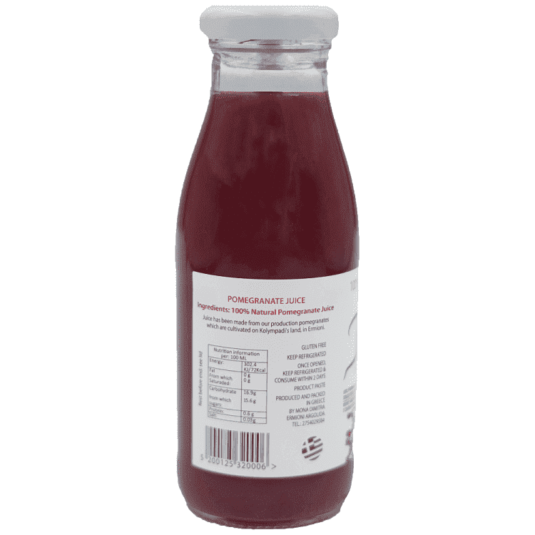 Ροδάμυ Χυμός Ρόδι 100% Φυσικός 250ml