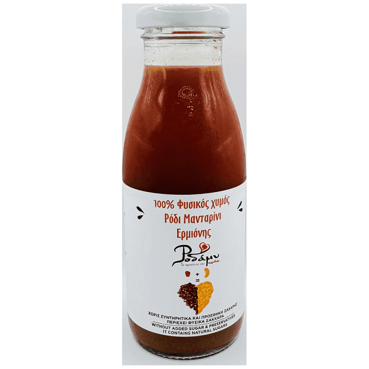 Ροδάμυ Χυμός Ροδί Μανταρίνι 100% Φυσικός 250ml