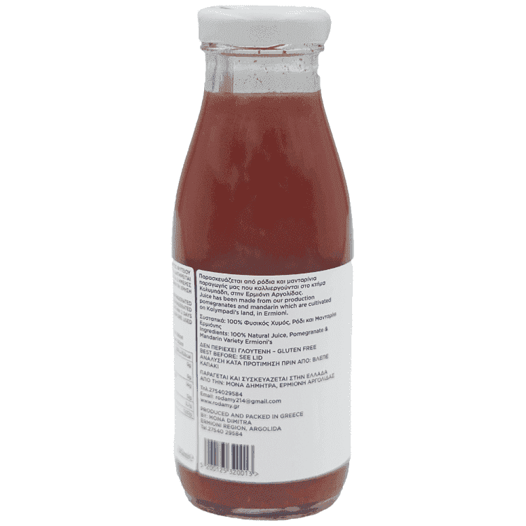 Ροδάμυ Χυμός Ροδί Μανταρίνι 100% Φυσικός 250ml