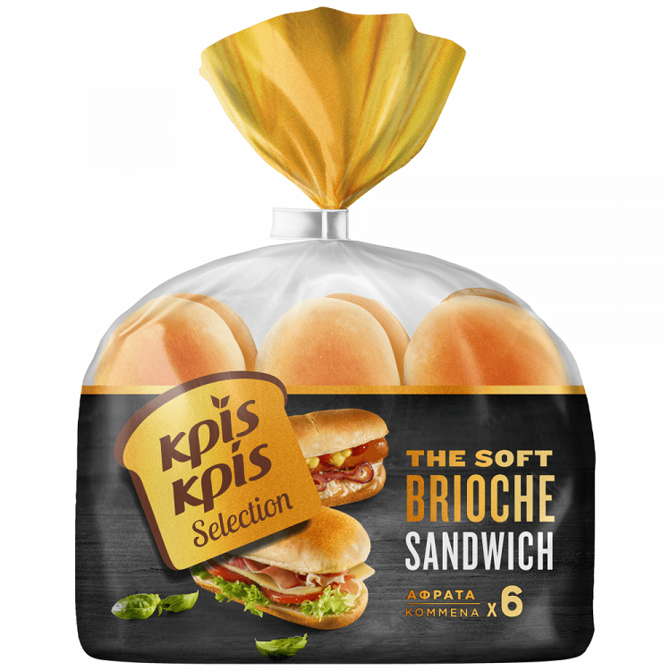 Κρις Κρις Selection Ψωμάκια The Soft Brioche Sandwich 342gr