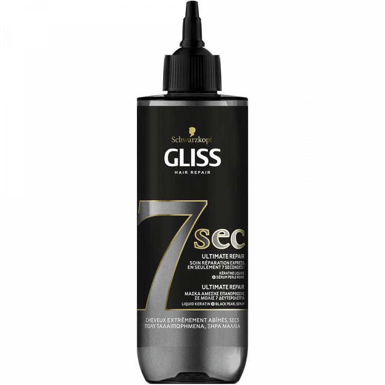 Gliss Μάσκα Μαλλιών Επανόρθωσης 7Sec Ultimate Repair 200ml