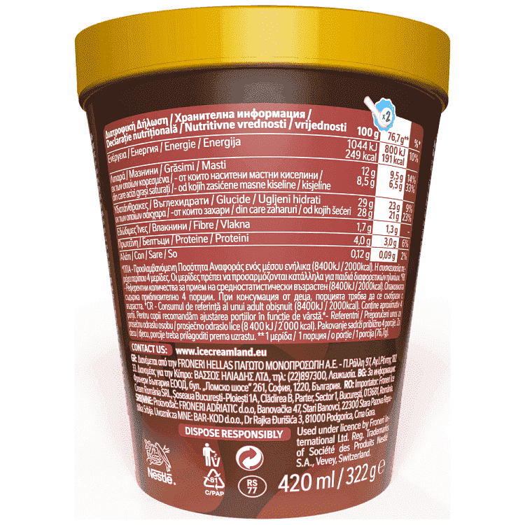 Nirvana Chocolate Chips Loaded 322gr 420ml