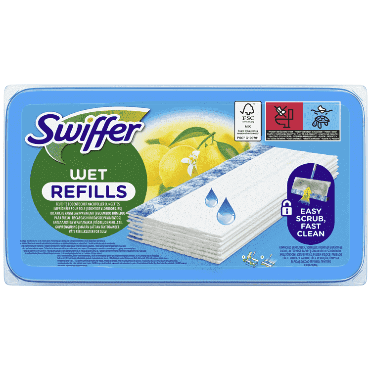 Swiffer Υγρά Πανάκια Mε Άρωμα Λεμόνι 10τεμ