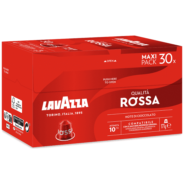 Lavazza Κάψουλες Espresso Rossa 30τεμ 171gr