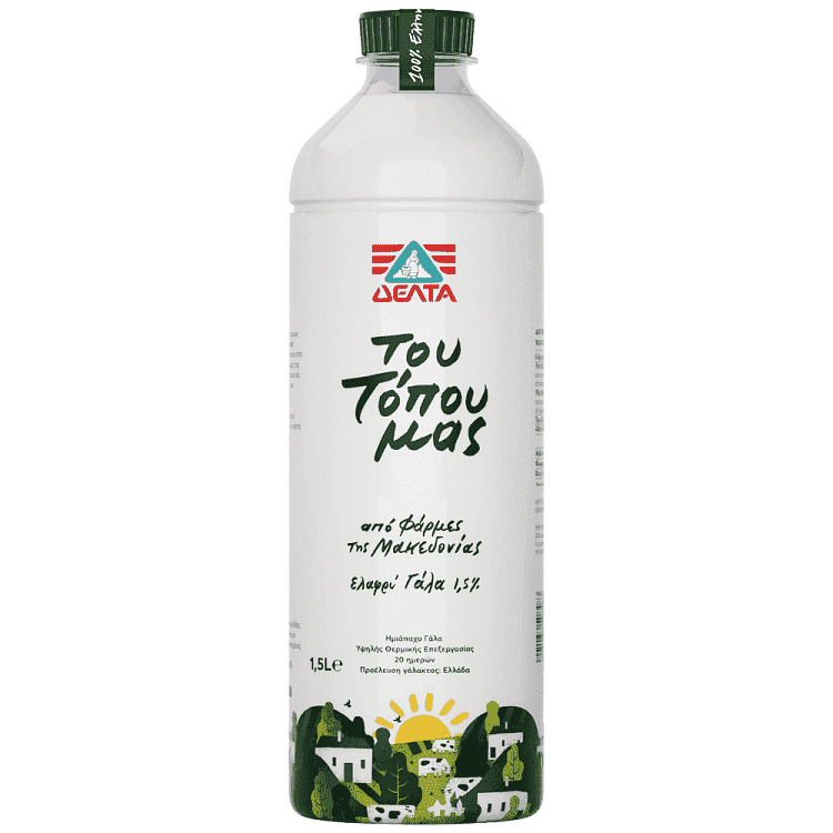ΔΕΛΤΑ Του Τόπου Μας Γάλα Ελαφρύ 1,5lt