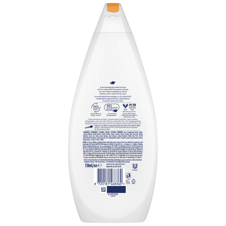 Dove Αφρόλουτρο Fruit Nour 720ml