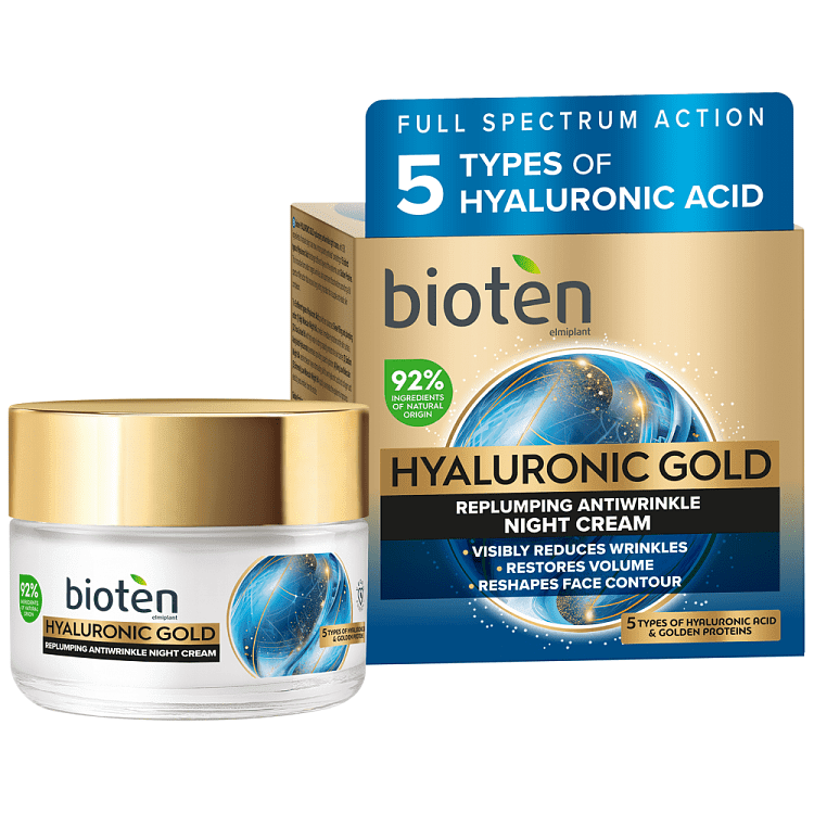 Bioten Hyaluronic Gold Κρέμα Νύχτας 50ml