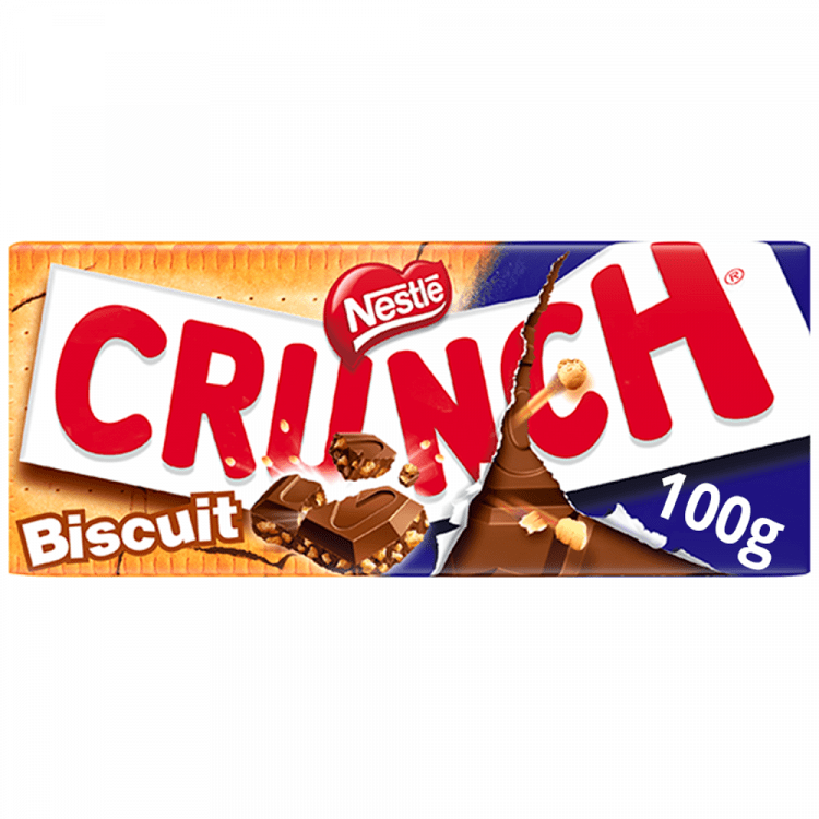 Crunch Σοκολάτα με Μπισκότο Χωρίς Γλουτένη 100gr