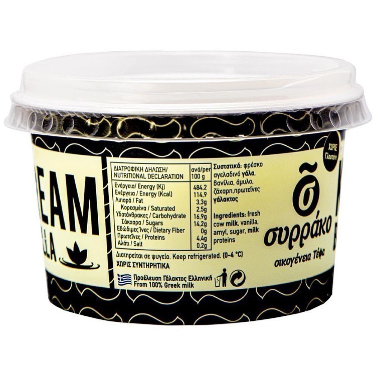 Συρράκο Κρέμα Βανίλια Χωρίς Γλουτένη 180gr