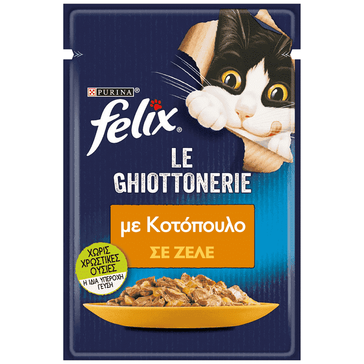 Felix Agail Υγρή Τροφή Γάτας Κοτόπουλο Σε Ζελέ 85gr