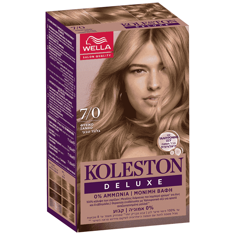 Koleston Deluxe Βαφή Μαλλιών Medium Blonde No 7 50ml