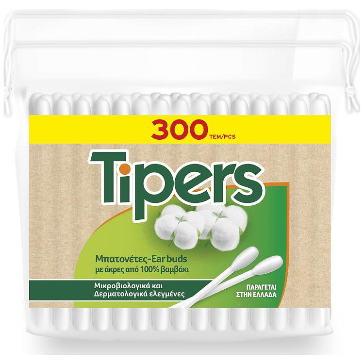 Μέγα Ωτοκαθαριστές Tipers Νatura 300τεμ
