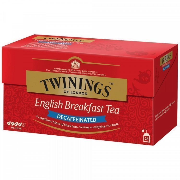 Twinings English Breakfast Decaffeinated 25 Φάκελοι 50gr