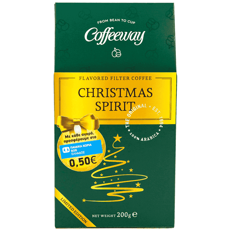 Coffeeway Καφές Φίλτρου Christmas Spirit 200gr