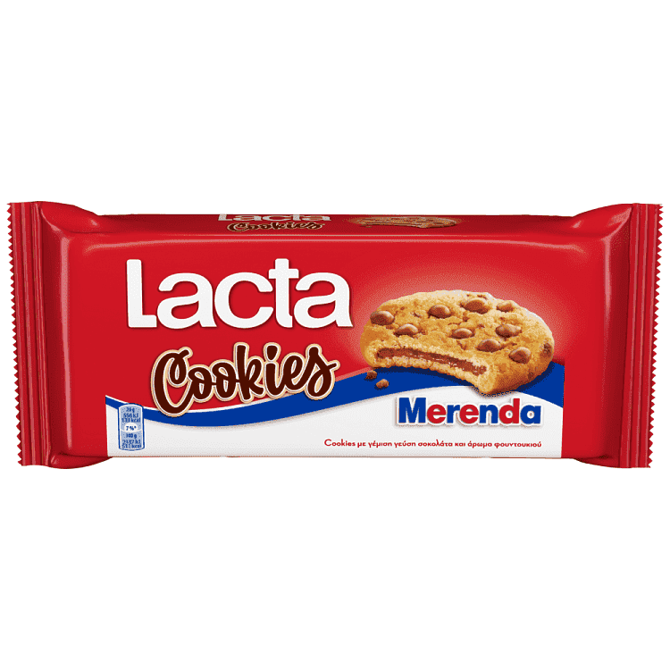 Lacta Cookies Μπισκότα Merenda 156gr