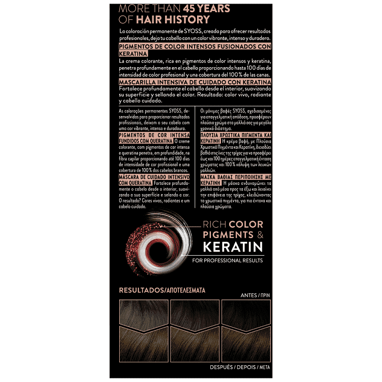 Syoss Color Βαφή Μαλλιών Ν4-8 Chocolate Brown 50ml