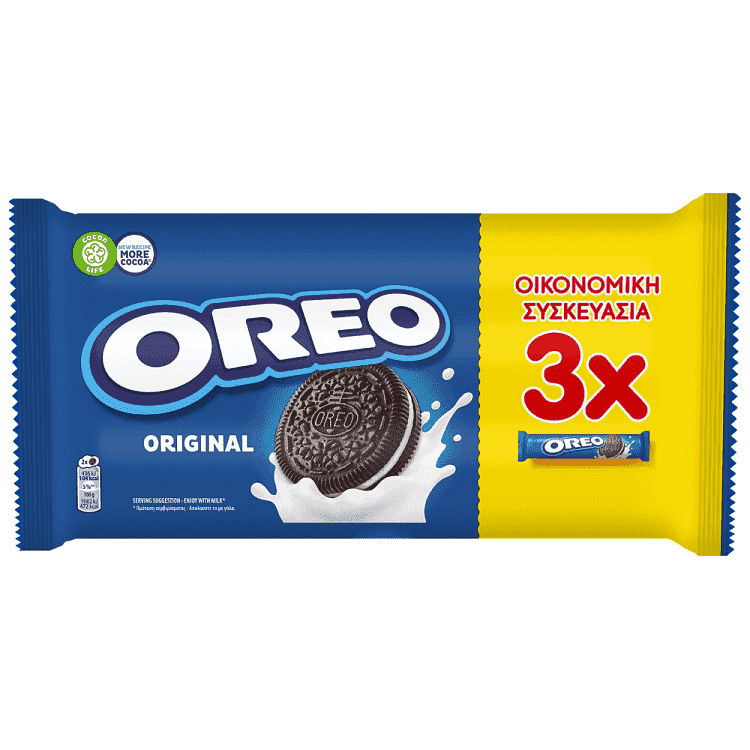 Oreo Μπισκότα Βανίλια 3x154gr