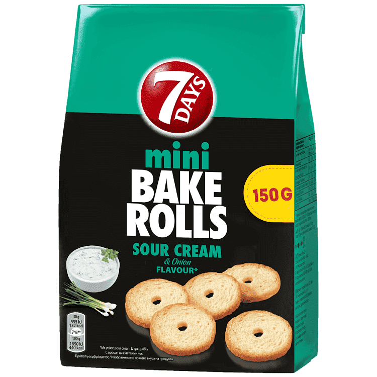 7 days Bake Rolls Mini Sour 150gr