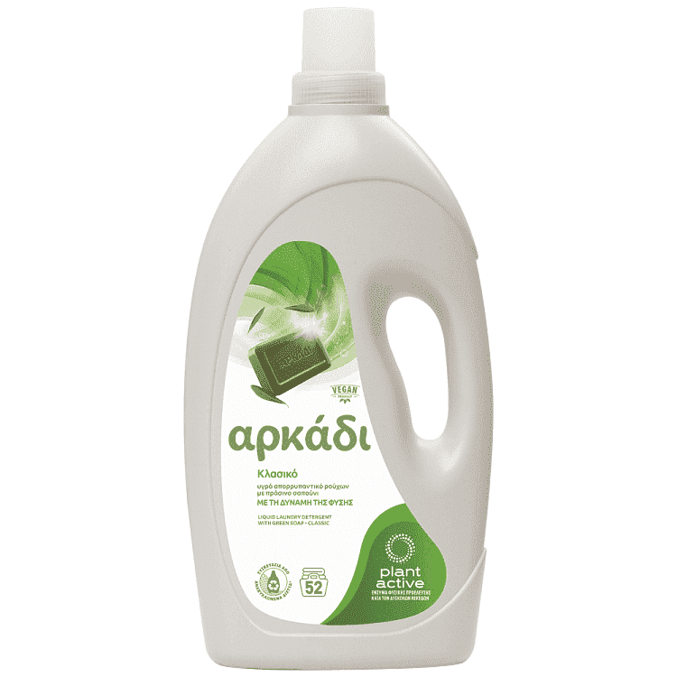 Αρκάδι Υγρό Απορρυπαντικό Πλυντηρίου Ρούχων Κλασσικό 52Μεζ. 2,34lt