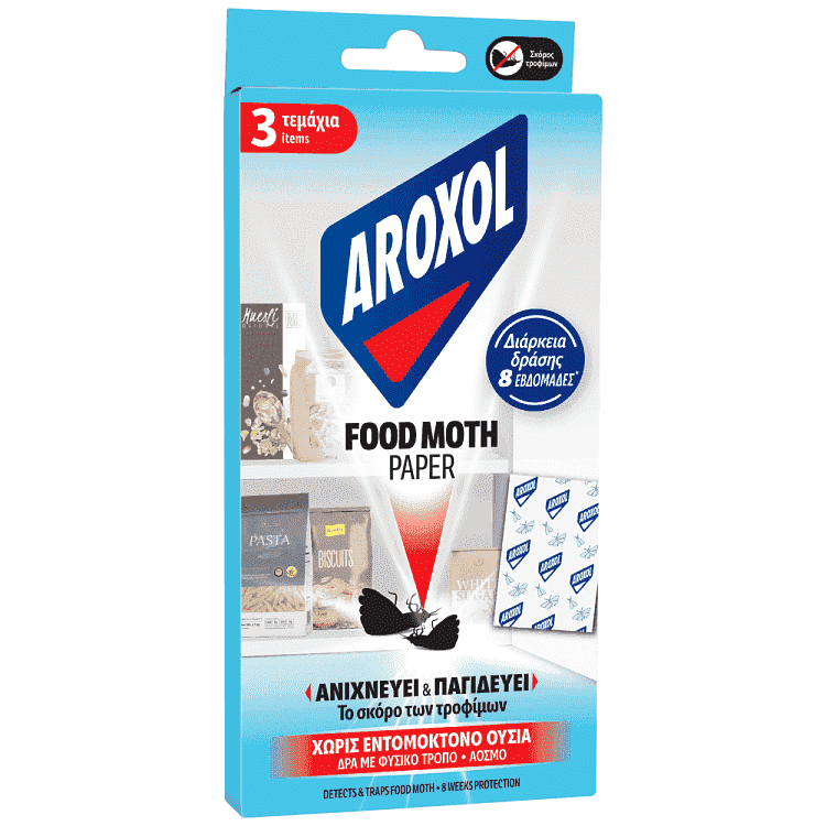 Aroxol Food Moth Paper 3τεμ