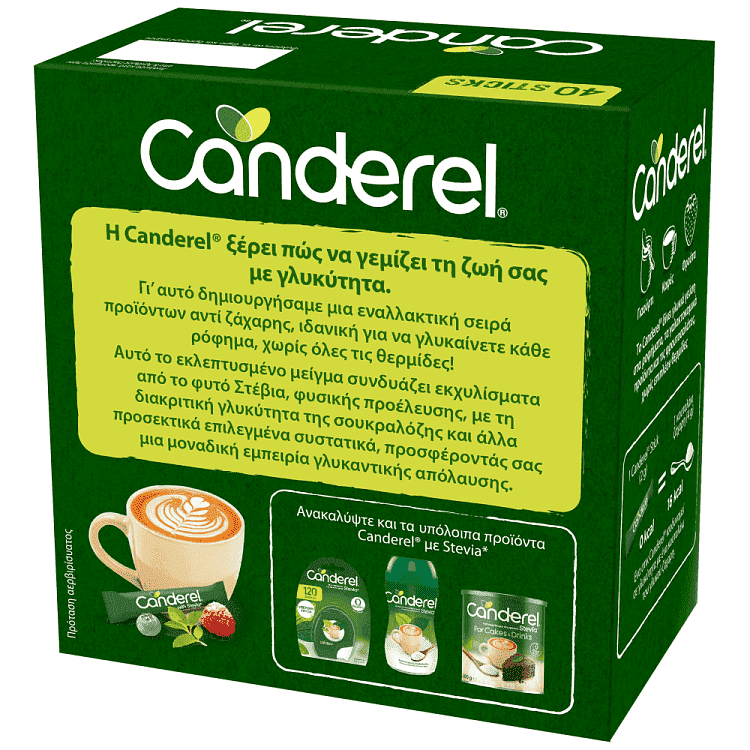 Canderel Stevia Sticks 40x2gr