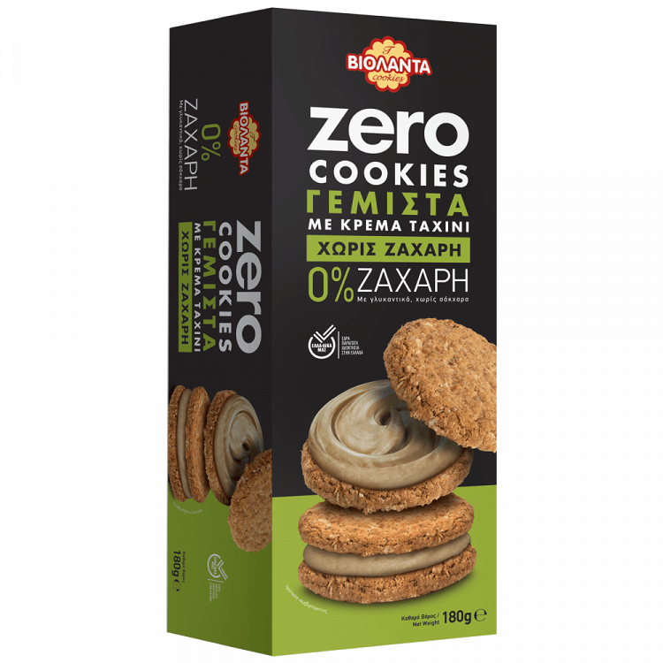 Βιολάντα Cookies Zero Γεμιστά Με Ταχίνι 180gr
