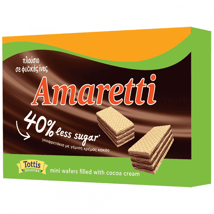 Amaretti Γκοφρέτα Less Sugar 68gr