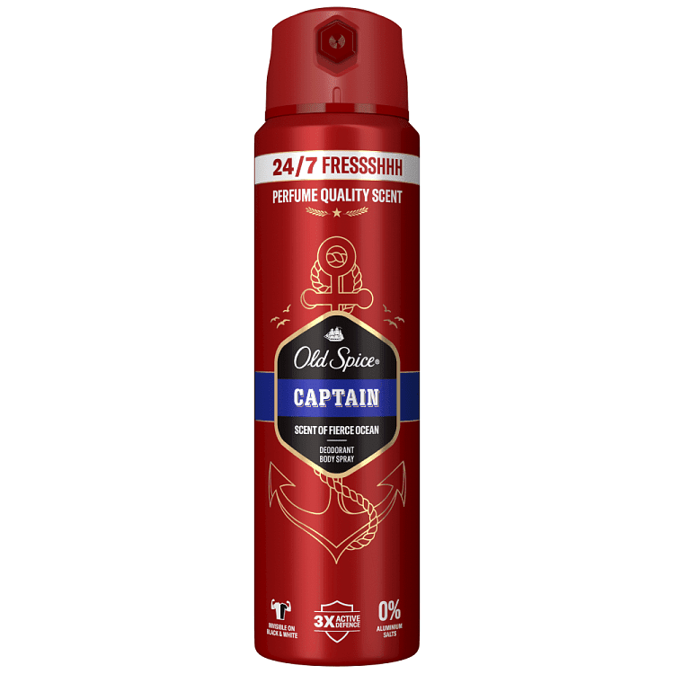 Old Spice Captain Αποσμητικό Σώματος Σπρέυ 150ml