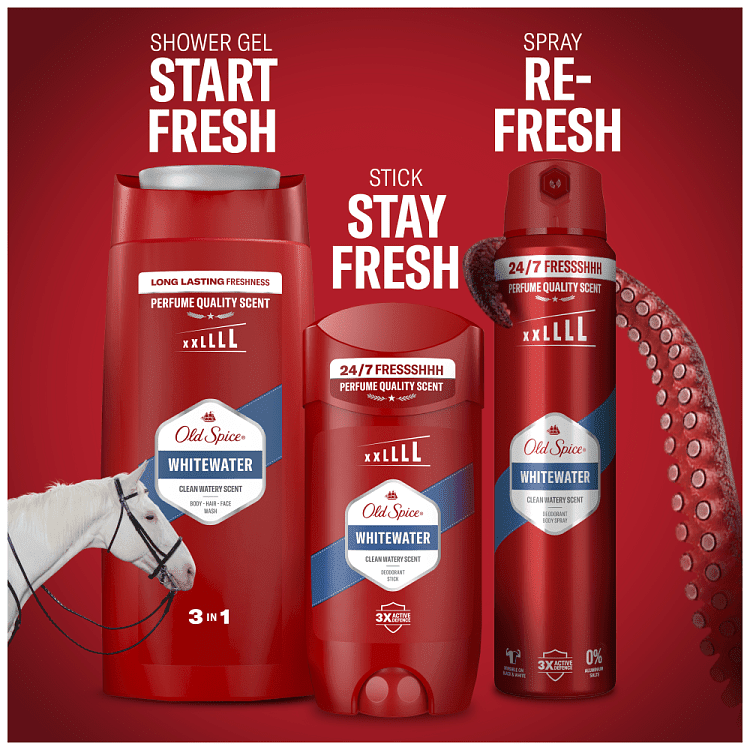 Old Spice Whitewater Αφρόλουτρο Για Άντρες 400ml