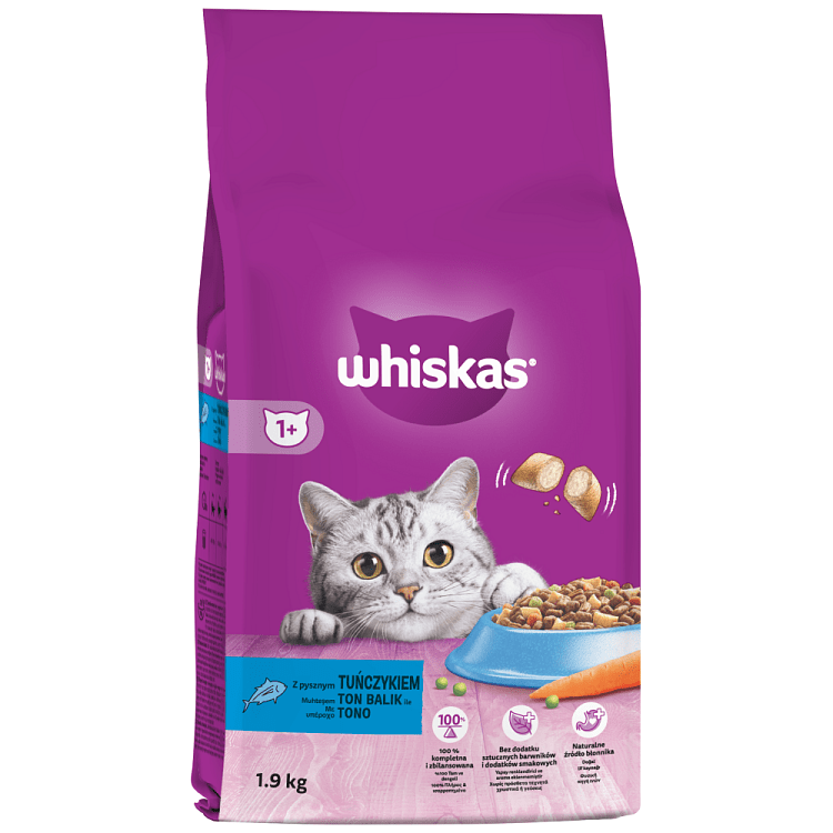 Whiskas Adult Ξηρή Τροφή Γάτας Γεμιστές Κροκέτες Με Τόνο 1,9kg