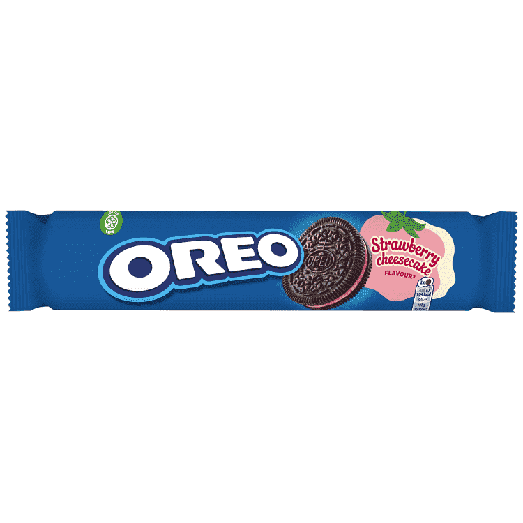 Oreo Μπισκότα Cheesecake Φράουλα 154gr