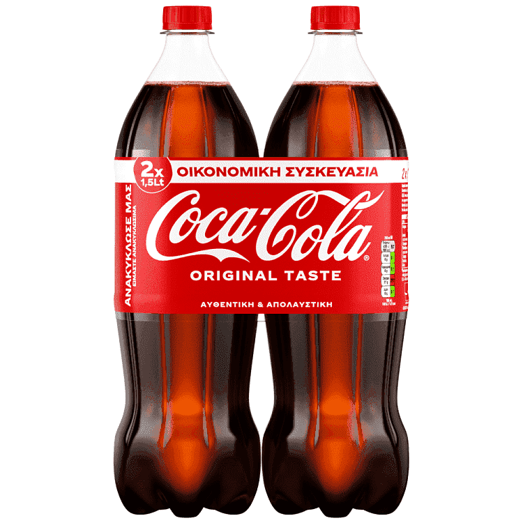 Coca Cola Οικονομική Συσκευασία 1,5lt 2τεμ