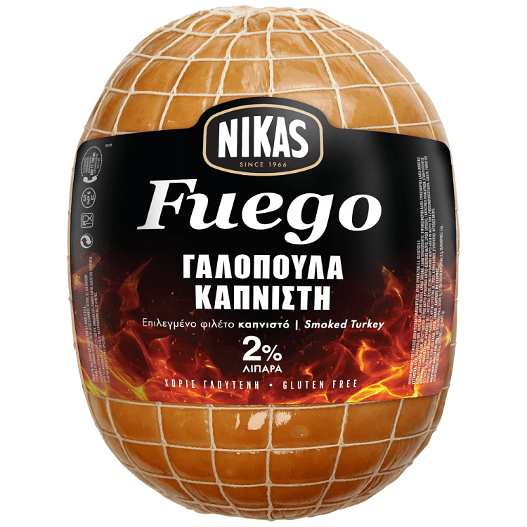 Nikas Fuego Γαλοπούλα Ψητή Οβάλ Τιμή Κιλού