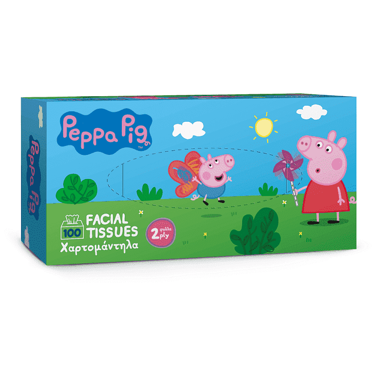 Peppa Pig Επιτραπέζια Χαρτομάντηλα 2Φύλλων 100Φ 0,125kg