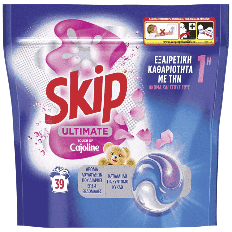 Skip Απορρυπαντικό Πλυντηρίου Kάψουλες Cajoline 39M 823gr