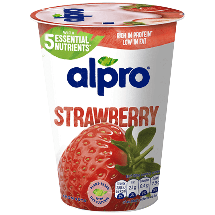 Alpro Φυτικό Eπιδόρπιο Σόγιας Φράουλα 500gr