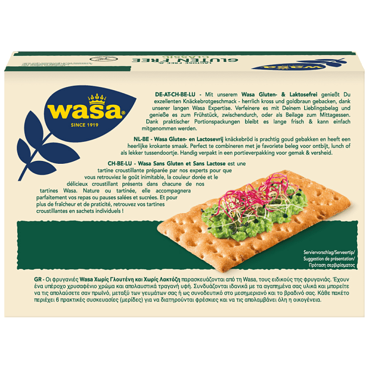 Wasa Φρυγανιές Xωρίς Γλουτένη 240gr