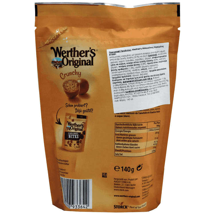 Werthers Original Crunchy Caramel Bites 140gr