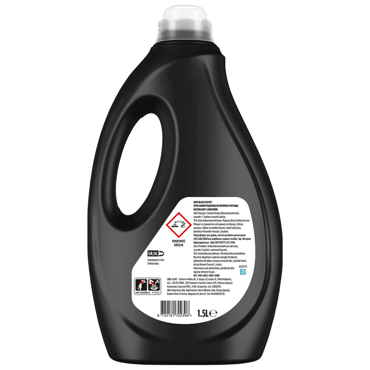Skip Υγρό Απορρυπαντικό Πλυντηρίου Black Velvet 30μεζ 1,5lt
