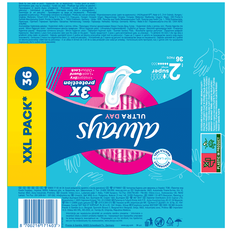 Always Ultra Long Plus Giga 36τεμ